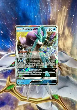 Suicune GX 60/214 Holo Ultra Rare Pokemon Lost Thunder Sun & Moon Card Near Mint - Image 1