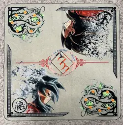 Meta Mats Cloth 2 Player Dragon Ball Dragonball Z GT Goku Vegeta Smoke Playmat - Image 1
