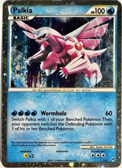 Pokemon Card Palkia SL8 Holo Secret Rare Shiny Shining Card - Image 1