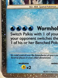Pokemon Card Palkia SL8 Holo Secret Rare Shiny Shining Card - Image 5