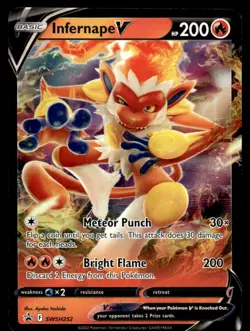 Pokemon TCG SWSH: Sword & Shield Promo Cards #SWSH252 Infernape V NM - Image 1