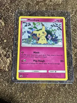 Mimikyu SM163 Holo Promo Pokemon TCG Card Near Mint Condition - Image 1