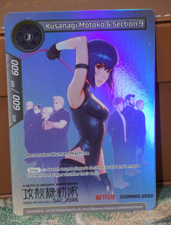 Kusanagi Motoko & Section 9 Ghost in the Shell Promo Foil Card Force of Will TCG - Image 1