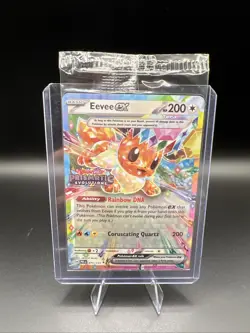 Eevee ex 075/131 Prismatic Evolutions Stamped Sealed Promo Pokemon TCG Card - Image 1