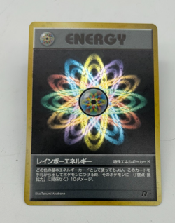 Rainbow Energy Holo Japanese Pokemon Card Team Rocket Series 2000 - NM - Image 1