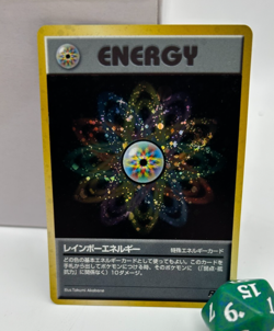 Rainbow Energy Holo Japanese Pokemon Card Team Rocket Series 2000 - NM - Image 2