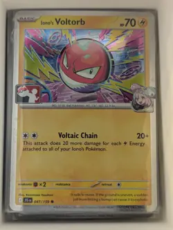Iono's Voltorb 047/159 Holo Common Prize Pack Series Cards Pokemon Near Mint - Image 1