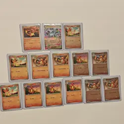 Pokemon TCG Pokemon 14-Card Lot Charmander Charmeleon Charizard - Image 1