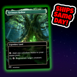Yavimaya Hollow - Custom Art Magic: The Gathering Playtest Card - Commander EDH - Image 1