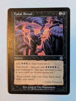 MtG 1x Cabal Ritual / Torment / MP / English / Common / Magic the Gathering - Image 1