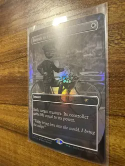 MTG✨SWORDS TO PLOWSHARES Brdless FOIL✨SLP Magic Con-Amsterdam EXCLUSIVE Promo - Image 4