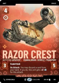 1x Razor Crest - Outfitted Armament - Prestige MTG - Ashes of the Empire - NM-Mi - Image 1