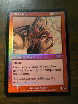 Mtg Legions FOIL Rare Clickslither Excellent - NM Condition - Image 1