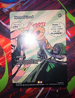 MTG MAR Horn of Greed (Borderless) #98 NF NM/M - Image 1