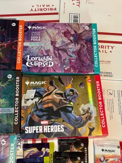 Magic the Gathering Edge of Eternities Marvel Superheroes Collector Booster Lot - Image 3