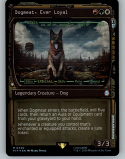 Dogmeat, Ever Loyal (Showcase) Universes Beyond: Fallout MTG NM #340 - Image 1