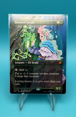 Devoted Druid- SPG 0138 Mythic- MTG- Lorwyn Eclipsed Special Guest- Borderless - Image 1