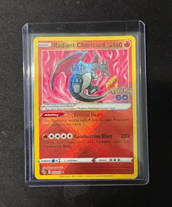 Radiant Charizard 011/078 Pokemon GO Radiant Rare Holo English 2022 - Image 1