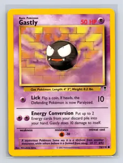 Gastly 76/110 Common Legendary Collection Pokemon Lightly Played - Image 1