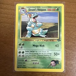 2000 Pokemon TCG Gym Challenge Non Holo Giovanni's Nidoqueen 23/132 - Image 1