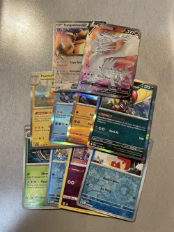 Pokemon 10 Card Lot - 1 Random Full Art + 2 Random V or EX + 7 Holo & Reverse - Image 2