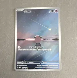 Pokemon TCG Cleffa 202/197 Obsidian Flames Illus Rare Holo 30HP - Image 1
