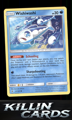 Wishiwashi 37/145 Pokemon Common SM - Guardians Rising Card NM - Image 1