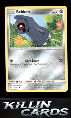 Beldum 83/145 Pokemon Common SM - Guardians Rising Card NM - Image 1