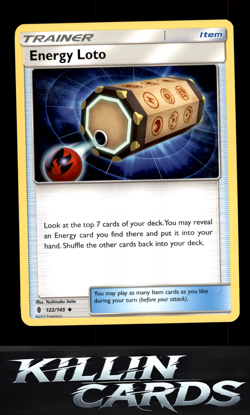 Energy Loto 122/145 Pokemon Uncommon SM - Guardians Rising Card LP - Image 1