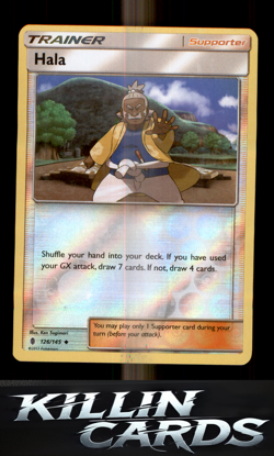 Hala 126/145 Pokemon Uncommon SM - Guardians Rising Card NM - Image 1