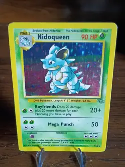 Pokemon TCG Nidoqueen Jungle 7/64 Holo Unlimited Holo Rare LP Lightly Played - Image 1