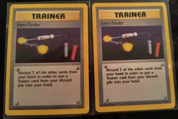 Item Finder 74/102 Rare Base Set Unlimited Pokemon Mint NM - Image 1