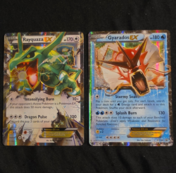 Pokemon TCG Rayquaza EX 75/108 Gyarados EX XY106 Holo Promo English 2 Lot - Image 1