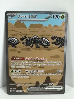 Pokemon Company Durant ex 236/191 SV08 Surging Sparks SIR Full Art Holo HP - Image 1