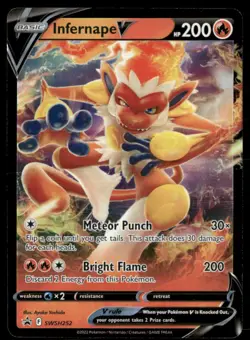 Infernape V SWSH252 Holo Promo Sword & Shield Promo Pokemon Near Mint - Image 1