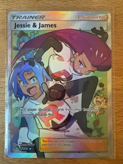 Pokemon TCG Jessie & James (Full Art) 68/68 Hidden Fates Holo - Image 1