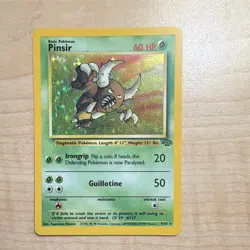 Pokemon TCG Pinsir 9/64 Jungle Holo Rare English 1999 WOTC Unlimited - Image 1