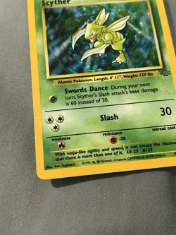 Pokemon TCG Scyther 10/64 Jungle Holo Rare Unlimited WOTC - Image 4