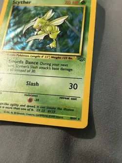 Pokemon TCG Scyther 10/64 Jungle Holo Rare Unlimited WOTC - Image 5