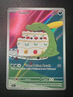 Gulpin 154/142 Illustration Rare NM SV07 : Stellar Crown Pokemon - Image 1