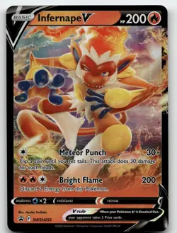 INFERNAPE V SWSH252 PROMO SWORD & SHIELD PROMO POKEMON NEAR MINT - Image 1