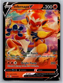 Infernape V SWSH252 Holo Promo Sword & Shield Promo Pokemon Near Mint - Image 1