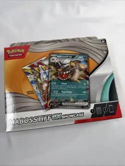 Pokemon TCG: Mabosstiff EX Showcase Box Sealed (3 Booster Packs, Contents Vary) - Image 1