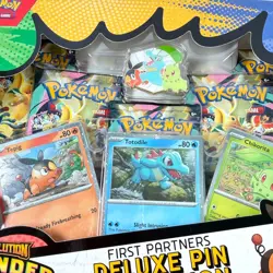 Pokemon TCG Mega Evolution Ascended Heroes First Partners Deluxe Pin Collection - Image 3