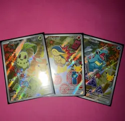 Pokemon TCG: First Partner Illustration Collection Series 2 - JOHTO GEN 2 SET - Image 1