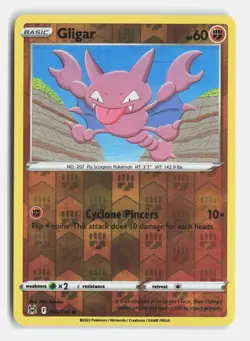 Gligar 095/196 Common Lost Origin Reverse Holo Near Mint - Image 1