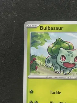 Bulbasaur Unconfirmed My First Battle Pokemon Near Mint White border stamped - Image 3