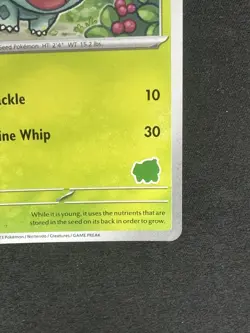 Bulbasaur Unconfirmed My First Battle Pokemon Near Mint White border stamped - Image 4