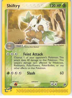 Shiftry 22/100 Rare Sandstorm Pokemon MP - Image 1