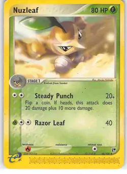 Nuzleaf 48/100 Uncommon Sandstorm Pokemon MP - Image 1